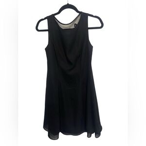 Jessica Howard Vintage Black Beaded Mesh Fit & Flare Cocktail Dress - Size 6